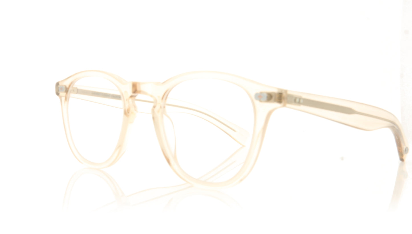 Garrett Leight Hampton X 1082 SHCR Shell Crystal Glasses - Angle