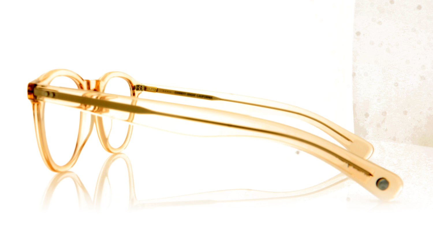Garrett Leight Hampton X 1082 SHCR Shell Crystal Glasses - Side