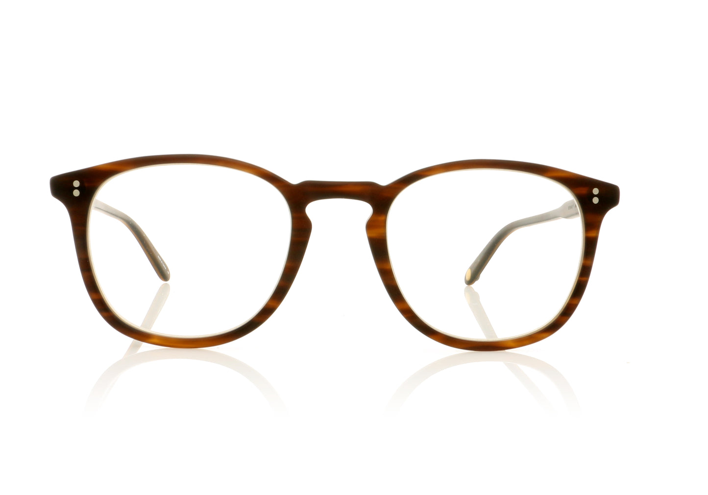 Garrett Leight Kinney MBT Matte Brandy Tortoise Glasses - Front