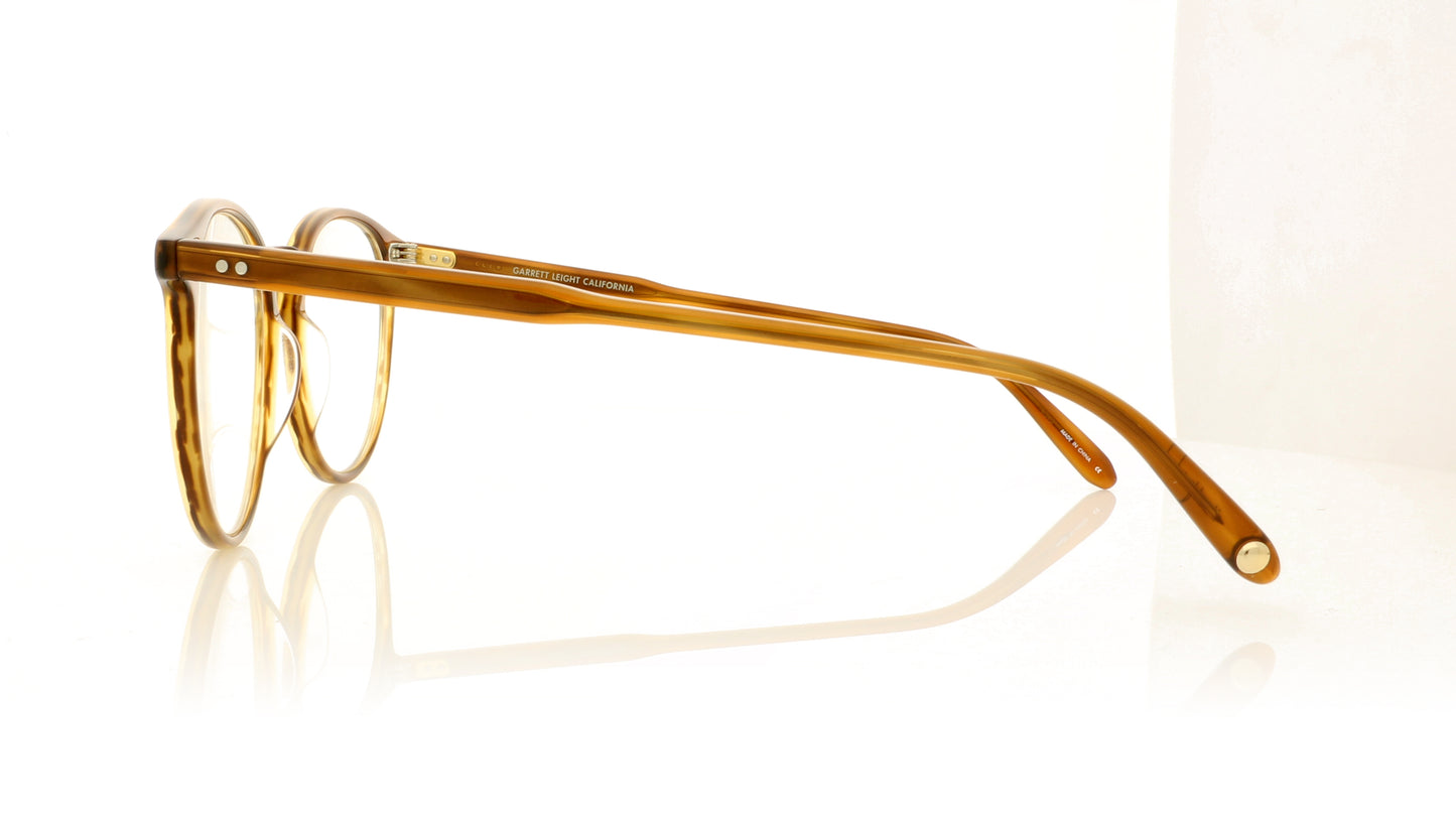 Garrett Leight Morningside DB Demi Blonde Glasses - Side