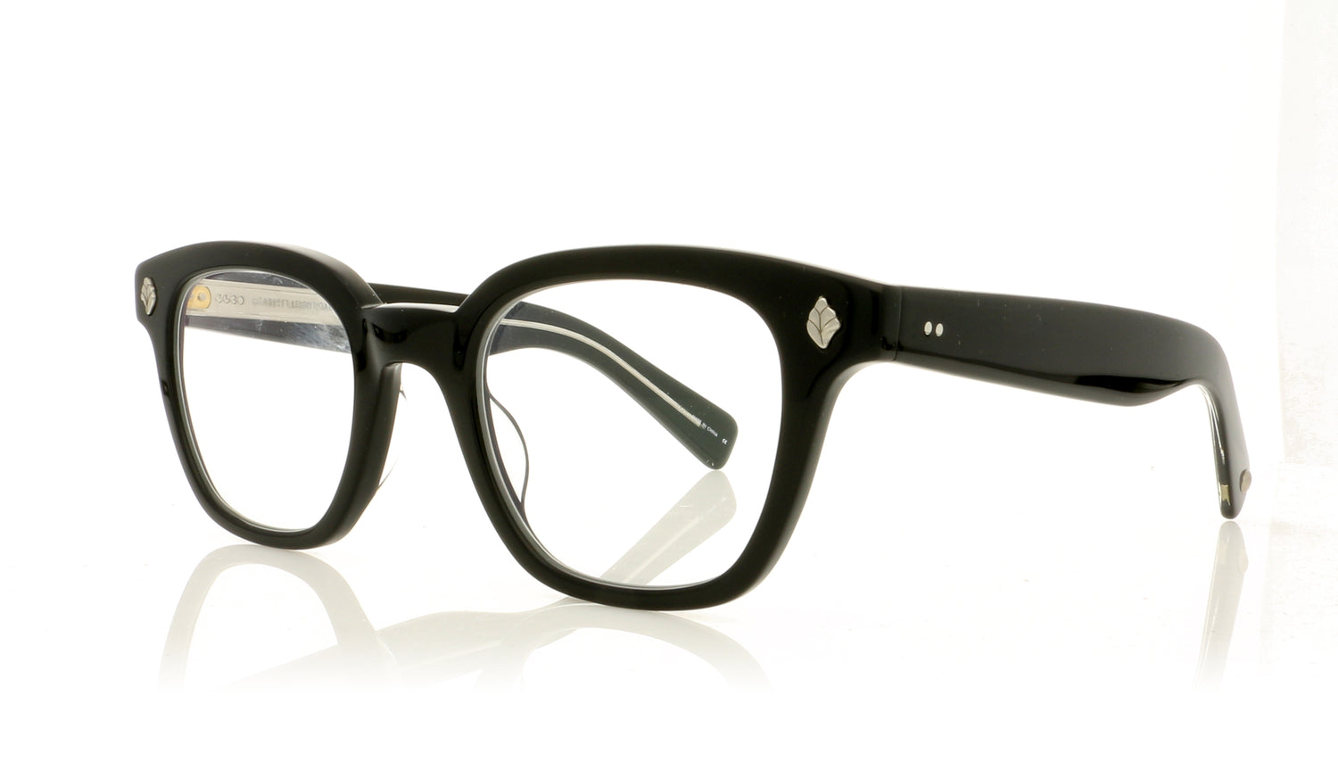 Garrett Leight Naples BK Black Glasses - Angle