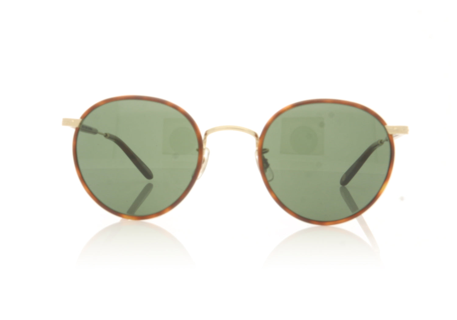 Garrett Leight Wilson 4003 BT-G-DHT/PG15 Butterscotch Tortoise Sunglasses - Front