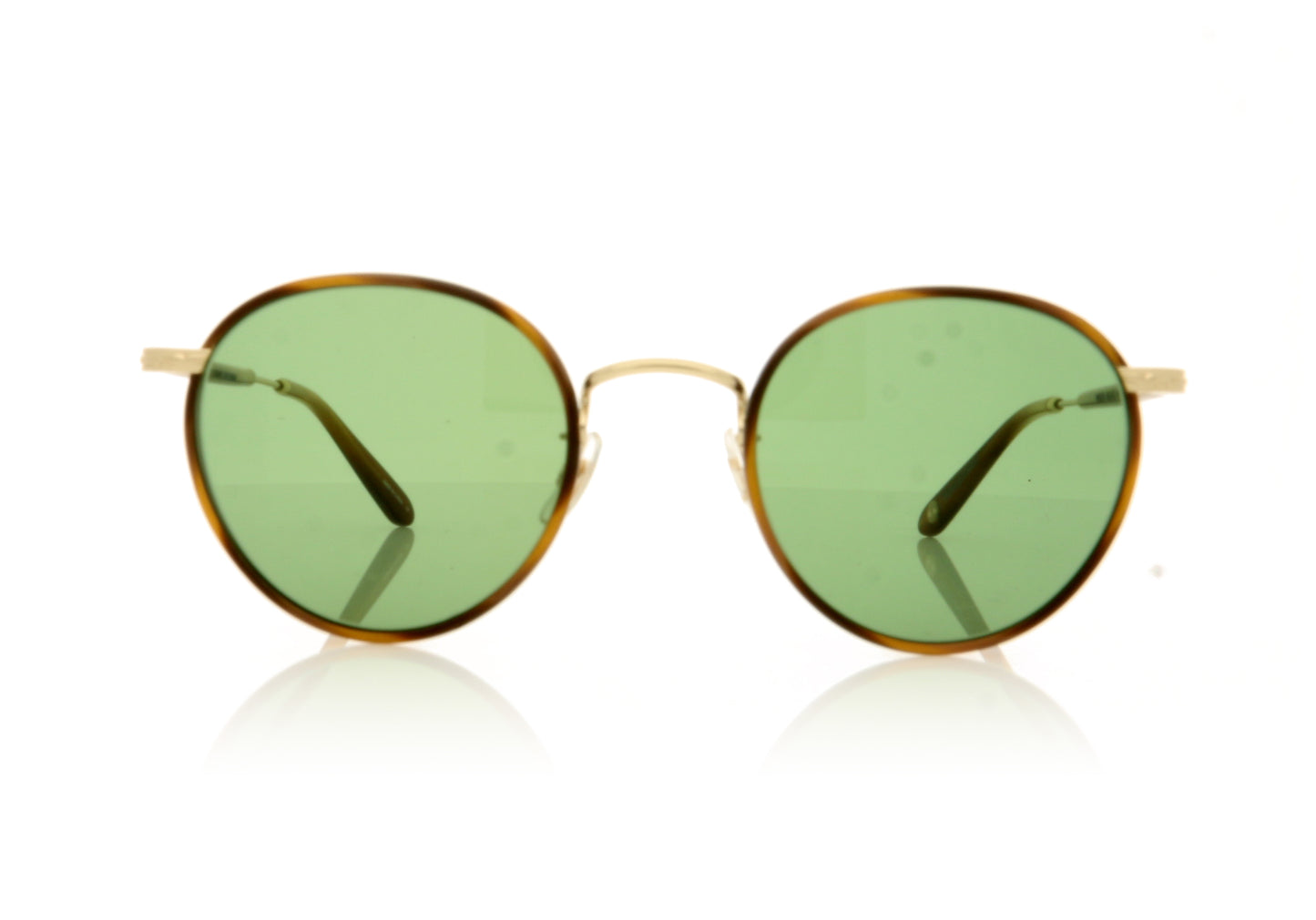 Garrett Leight Wilson 4003 DB-G/SFPGRN Demi Blonde Gold Sunglasses - Front
