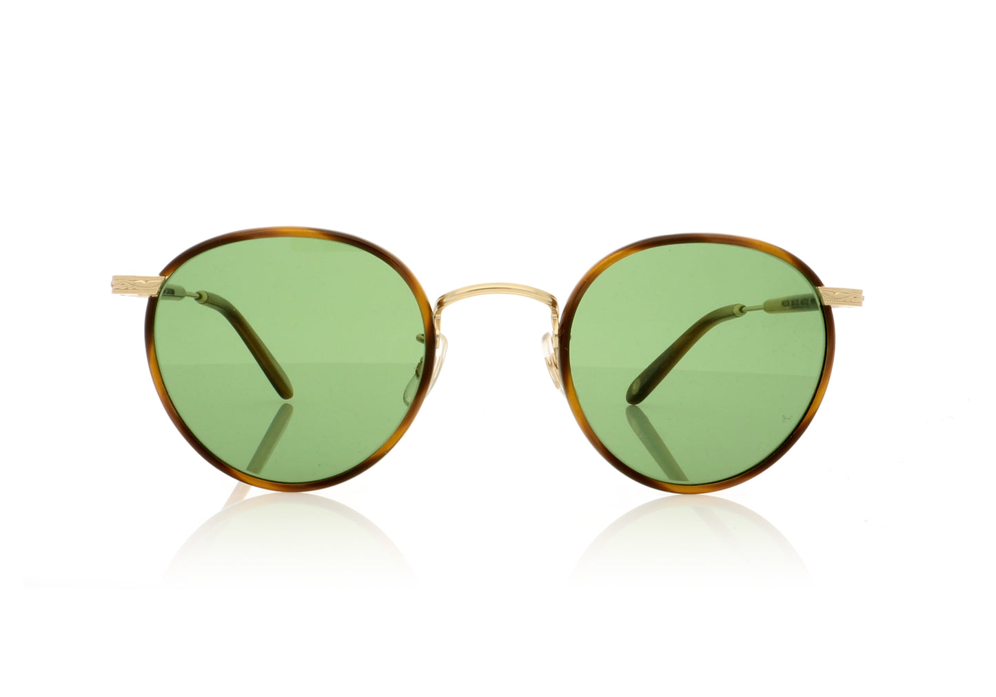 Garrett Leight Wilson DB-G-TD Demi Blonde Sunglasses - Front