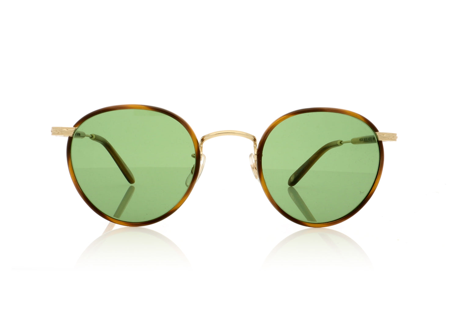 Garrett Leight Wilson DB-G-TD Demi Blonde Sunglasses - Front