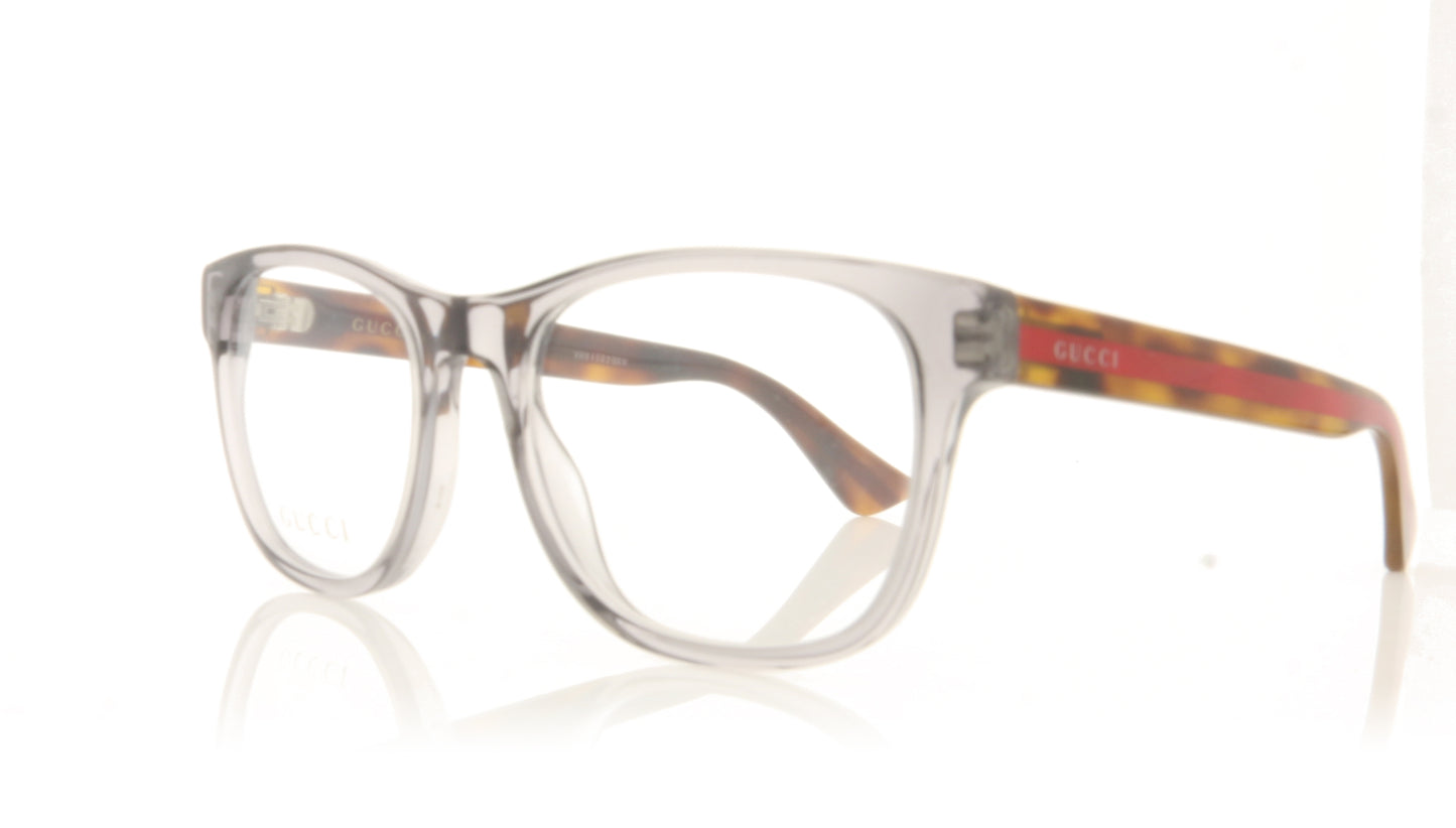 Gucci GG0004O 4 Grey Glasses - Angle