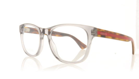 Gucci GG0004O 4 Grey Glasses - Angle