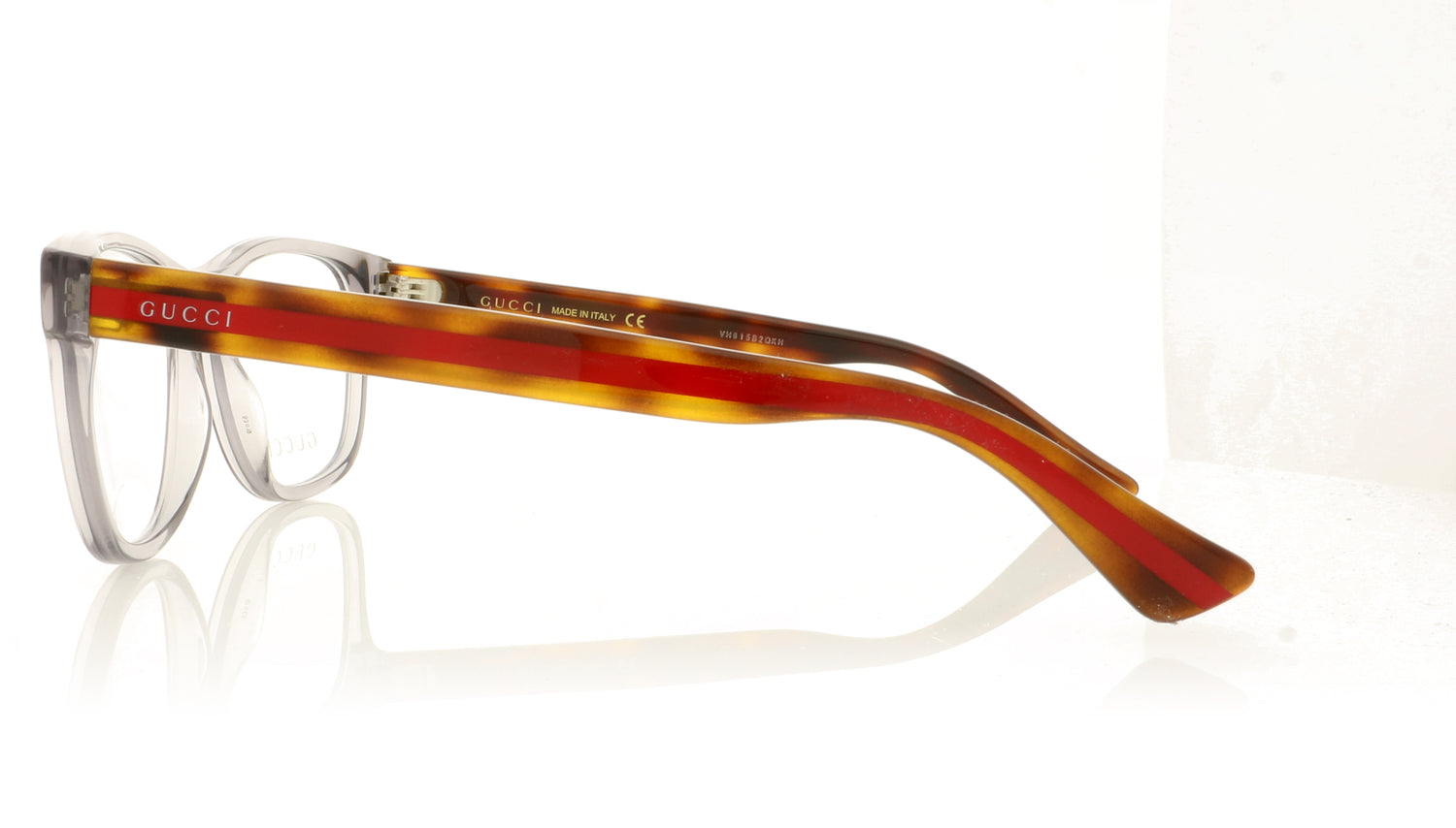 Gucci GG0004O 4 Smoked Grey Glasses - Side