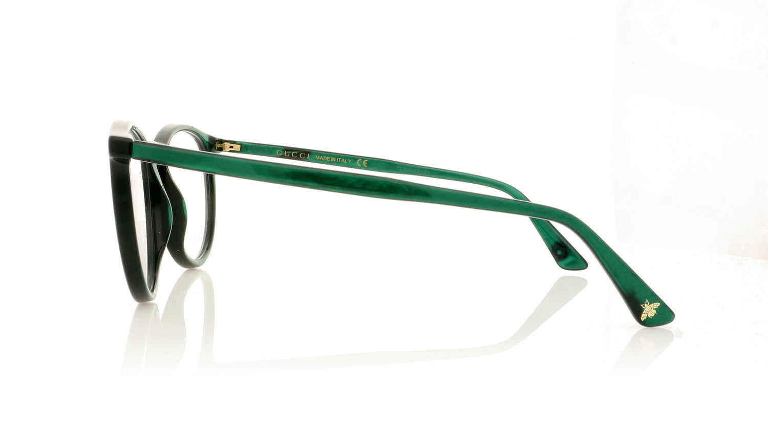 Gucci GG0027O 6 Green Glasses - Side