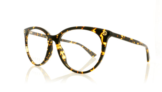 Gucci GG0093O 2 Havana Glasses - Angle