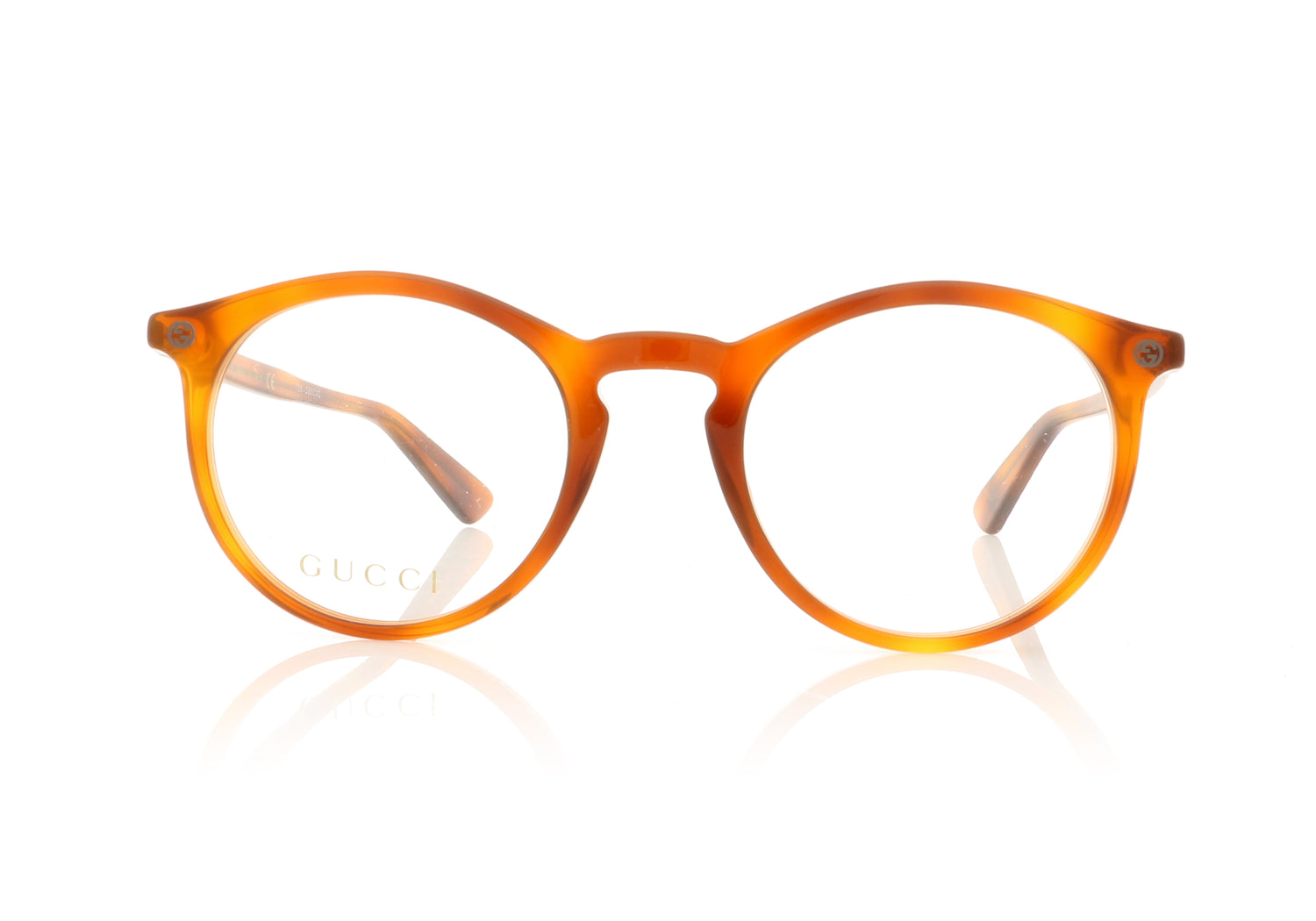 Gucci GG0121O 3 Havana Glasses - Front