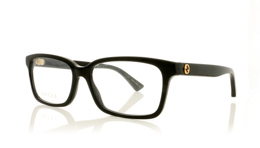 Gucci GG0168O 5 Black Glasses - Angle