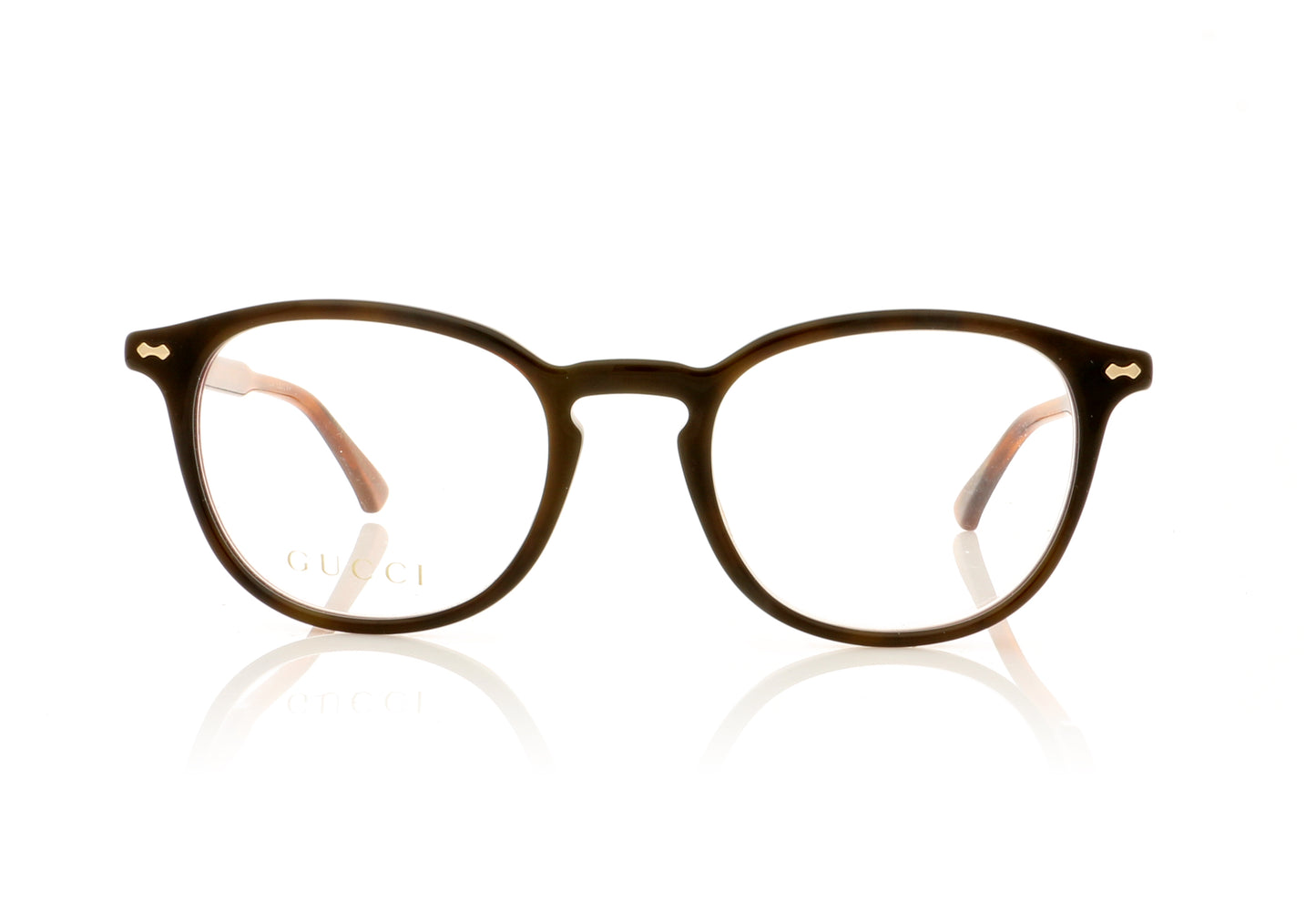 Gucci GG0187O 8 Brown Glasses - Front