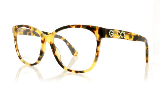 Gucci GG0421O 2 Tortoise Glasses - Angle