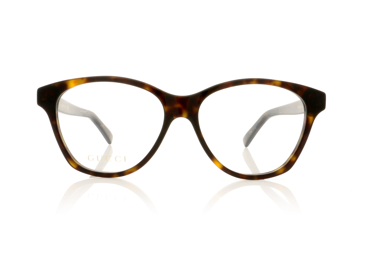 Gucci GG0456O 2 Havana Gold Glasses - Front