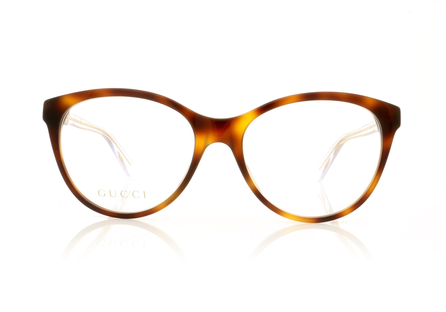Gucci GG0486O 3 Tortoise Glasses - Front