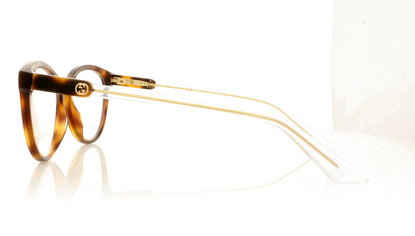Gucci GG0486O 3 Tortoise Glasses - Side