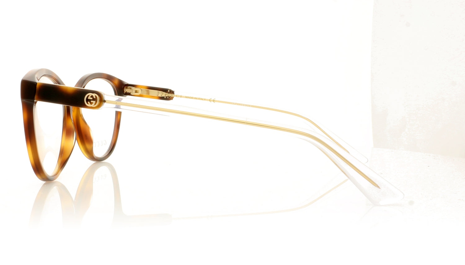 Gucci GG0486O 3 Tortoise Glasses - Side