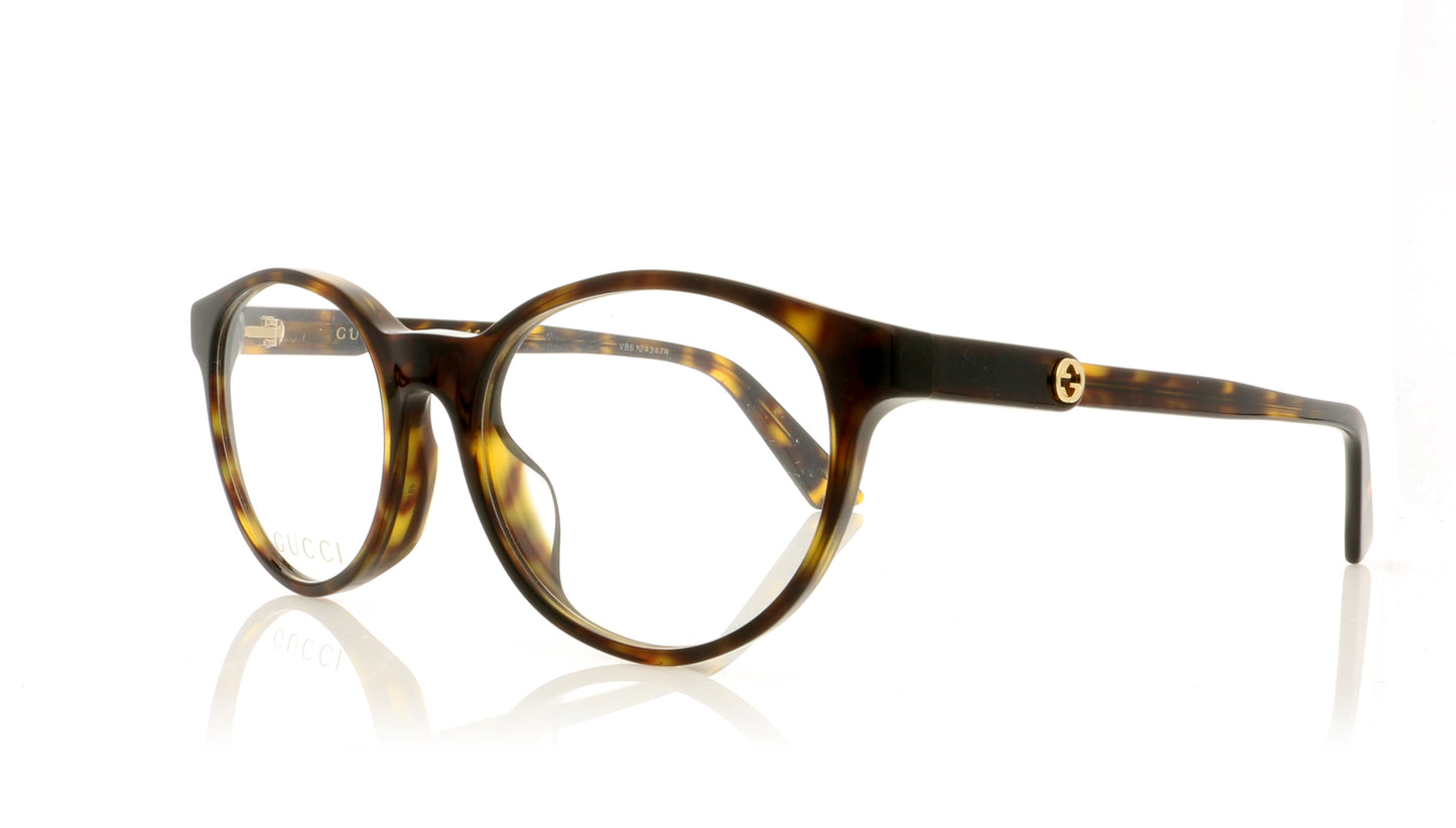 Gucci GG0487OA 2 Havana Glasses - Angle