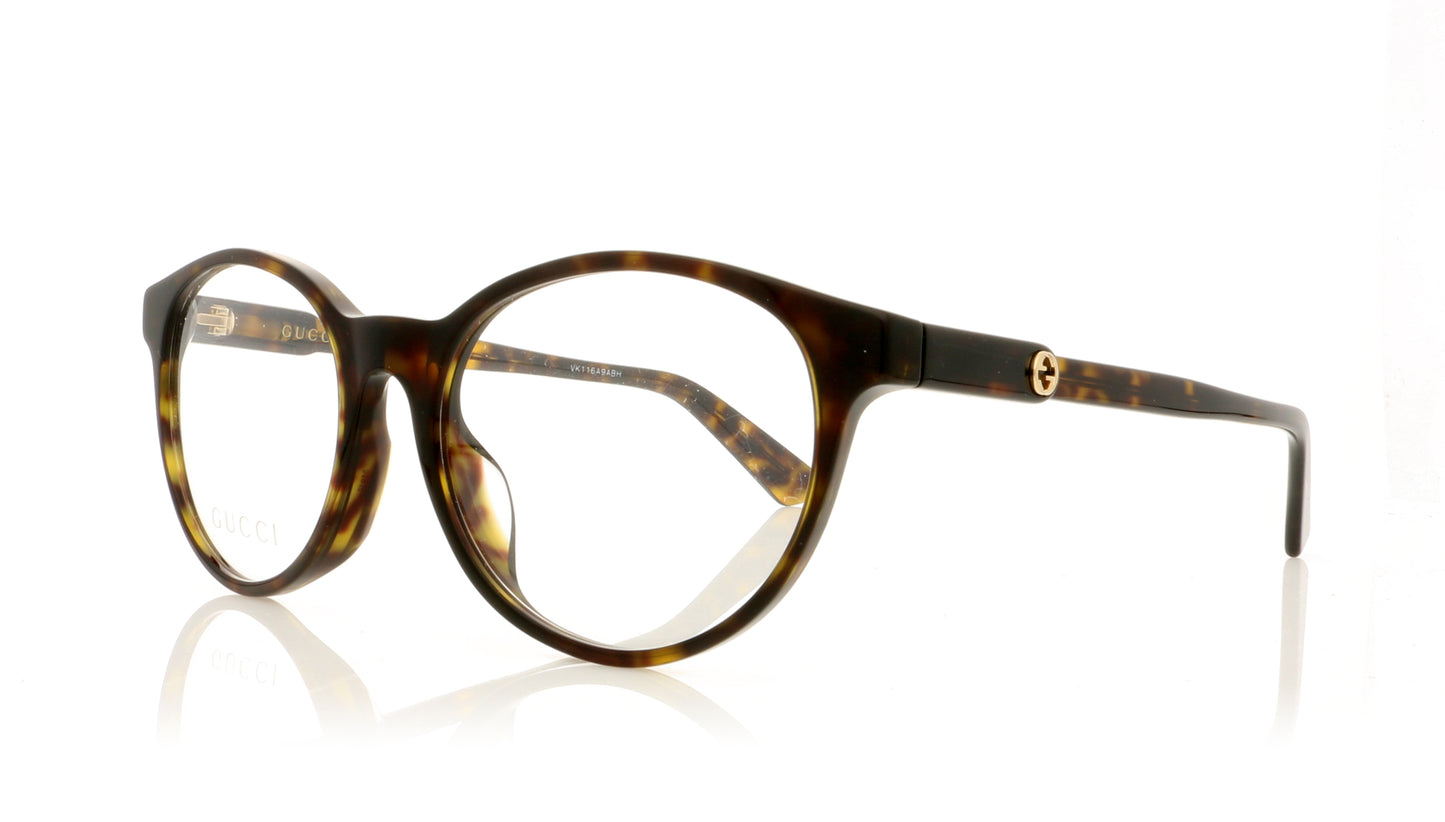 Gucci GG0487OA 7 Havana Glasses - Angle