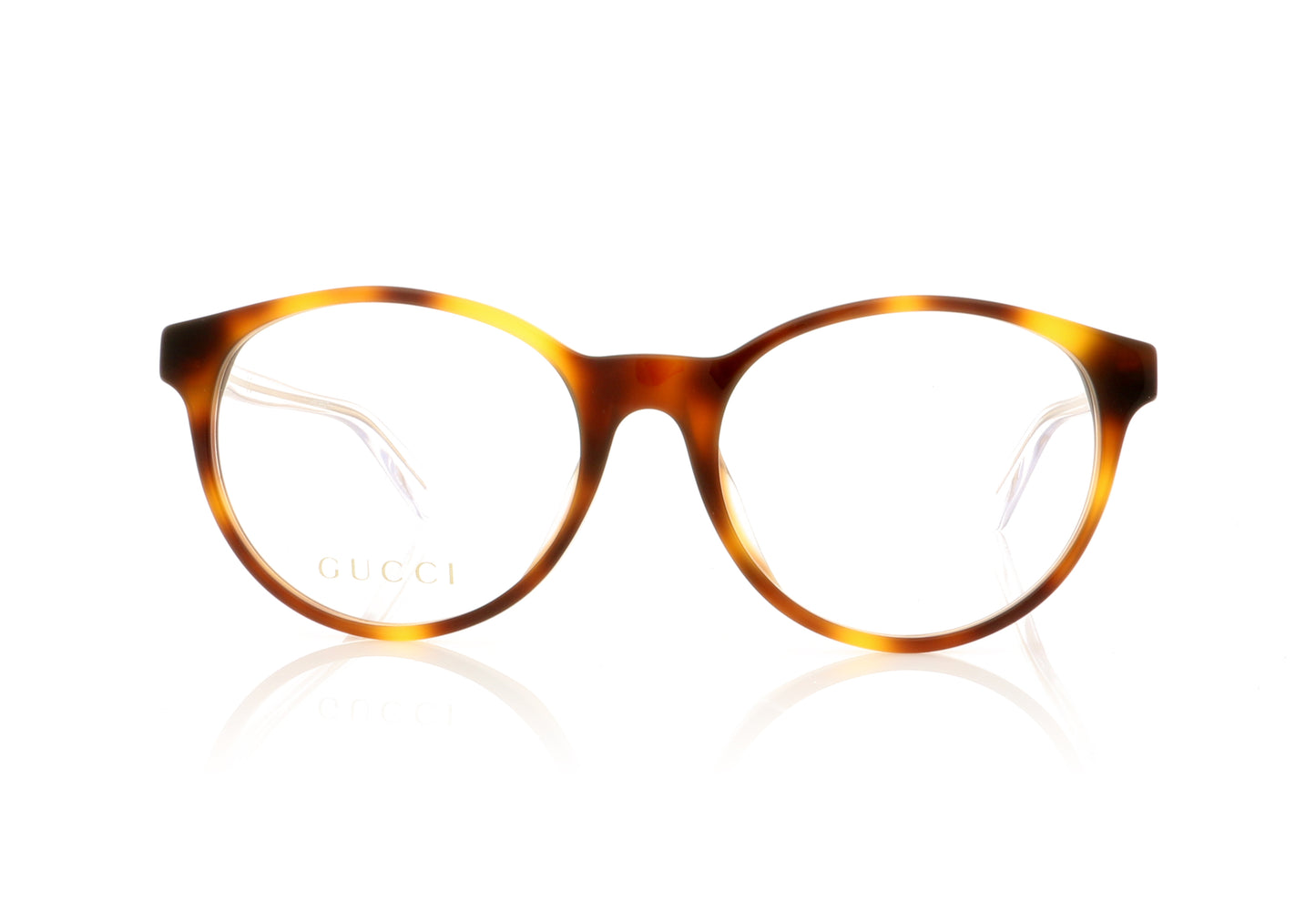 Gucci GG0487OA 8 Havana Glasses - Front