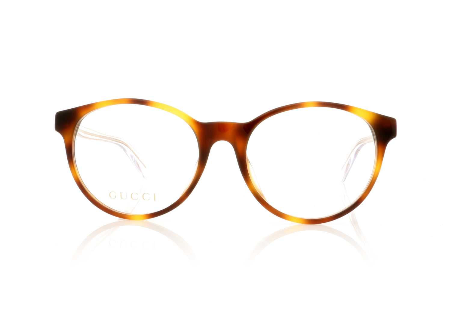 Gucci GG0487OA 8 Havana Glasses - Front