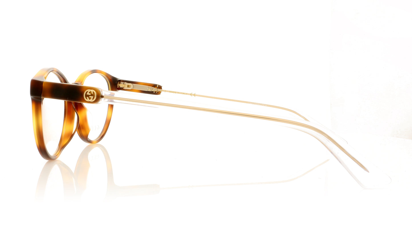 Gucci GG0487OA 8 Havana Glasses - Side