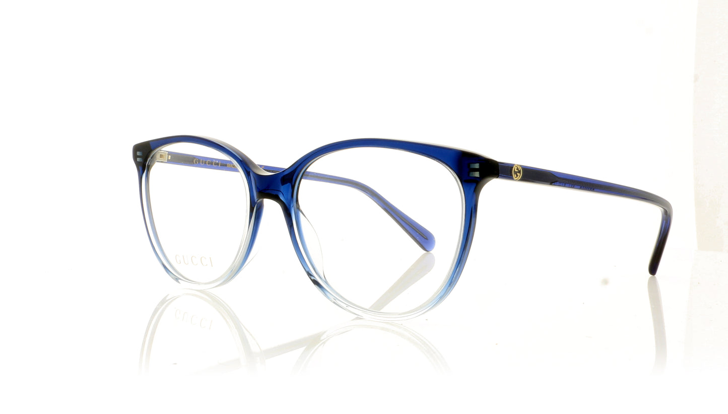 Gucci GG0550O 4 Blue Glasses - Angle