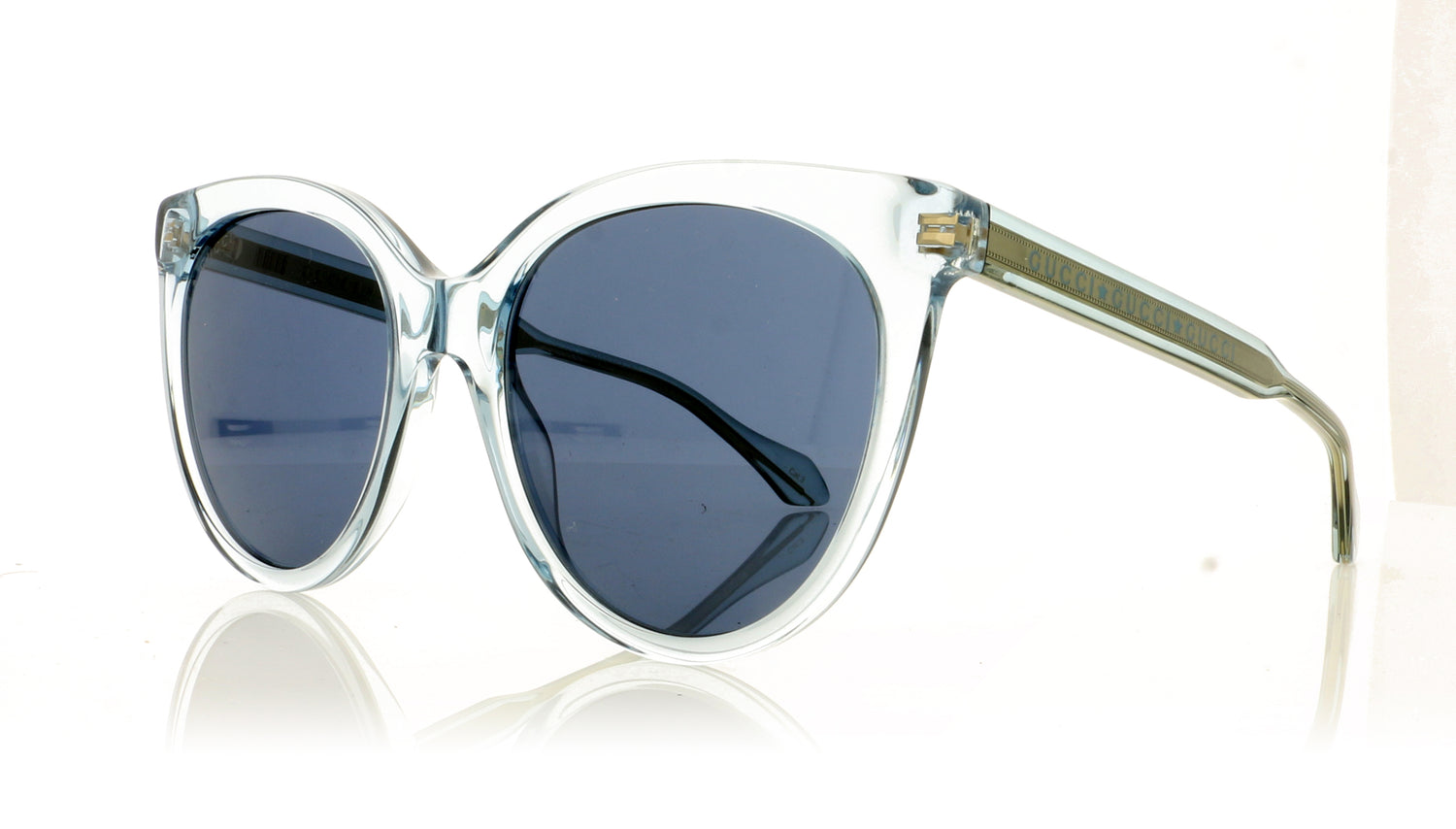 Gucci GG0565S 3 Light Blue Sunglasses - Angle