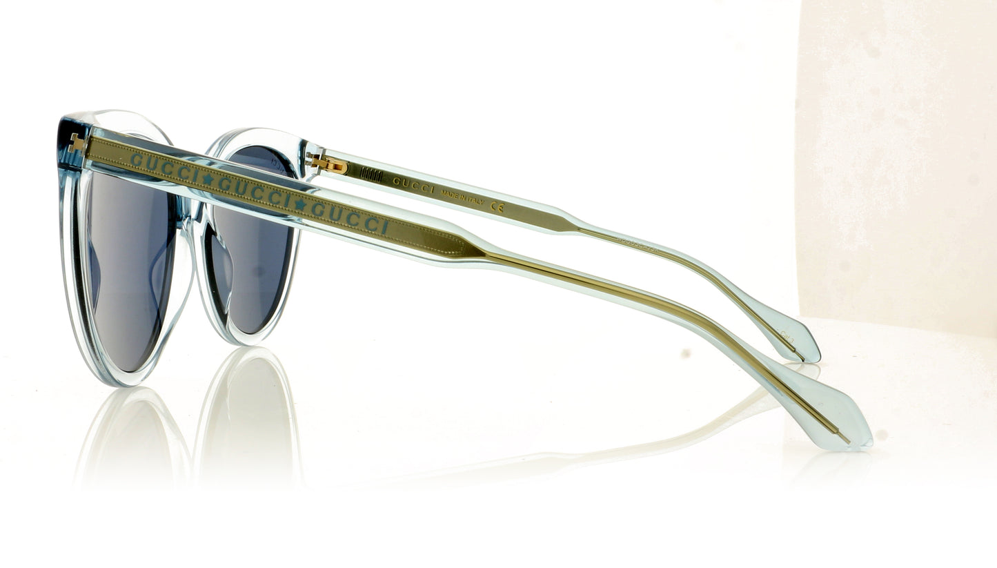 Gucci GG0565S 3 Light Blue Sunglasses - Side