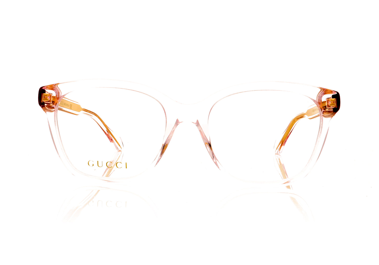 Gucci GG0566O 4 Pink Glasses - Front