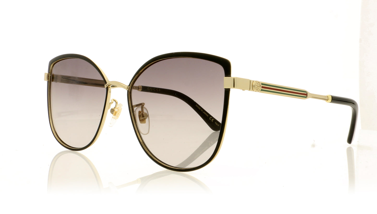 Gucci GG0589SK 1 Black Sunglasses - Angle
