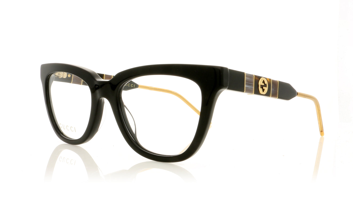 Gucci GG0601O 1 Black Glasses - Angle