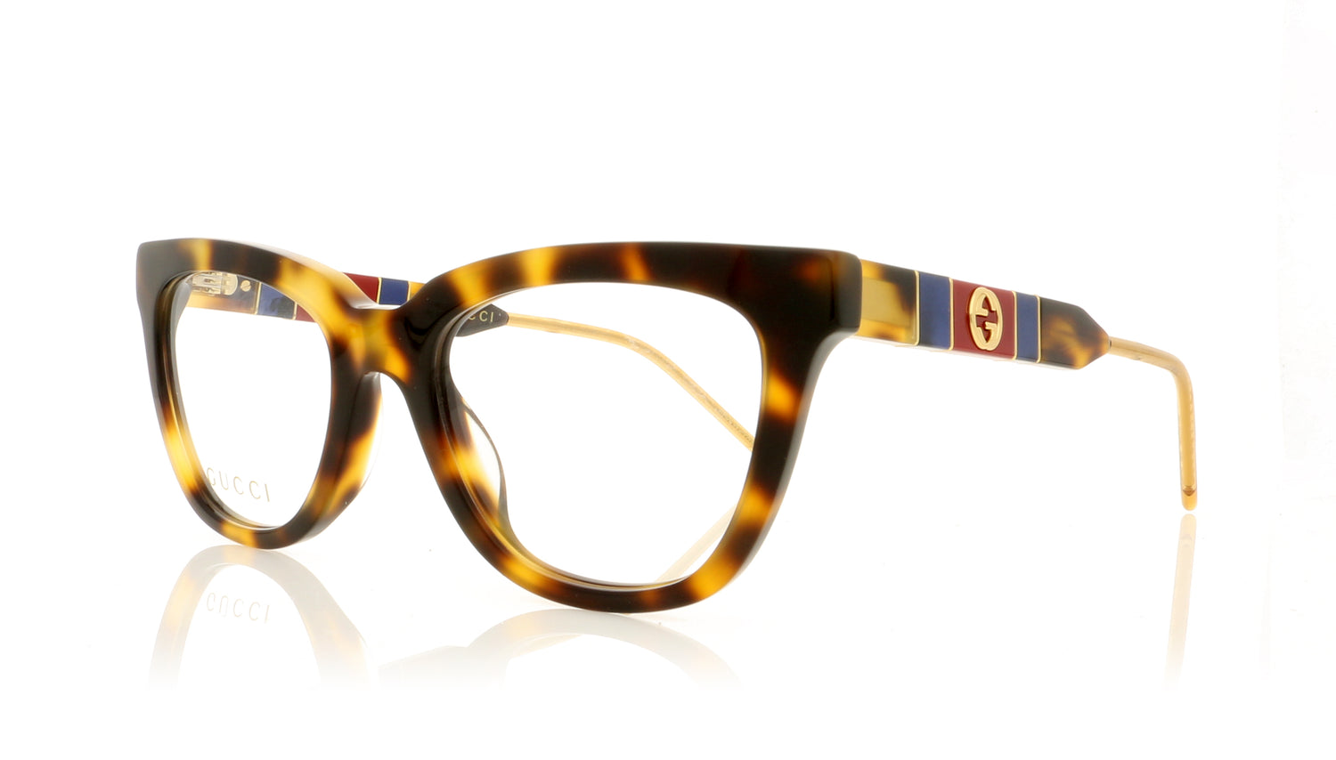 Gucci GG0601O 3 Havana Glasses - Angle