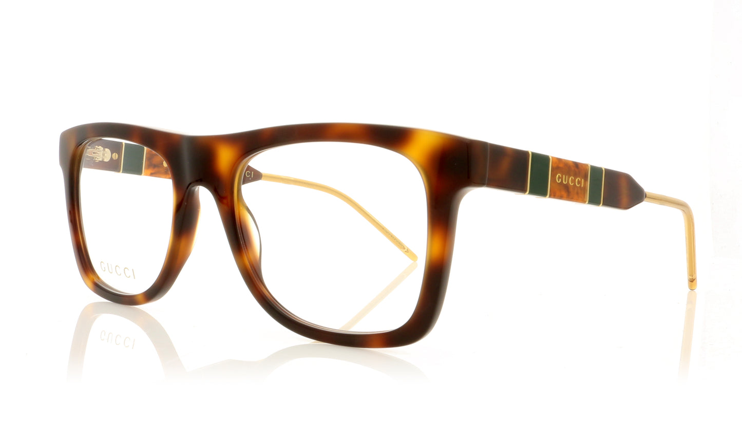Gucci GG0604O 5 Havana Glasses - Angle