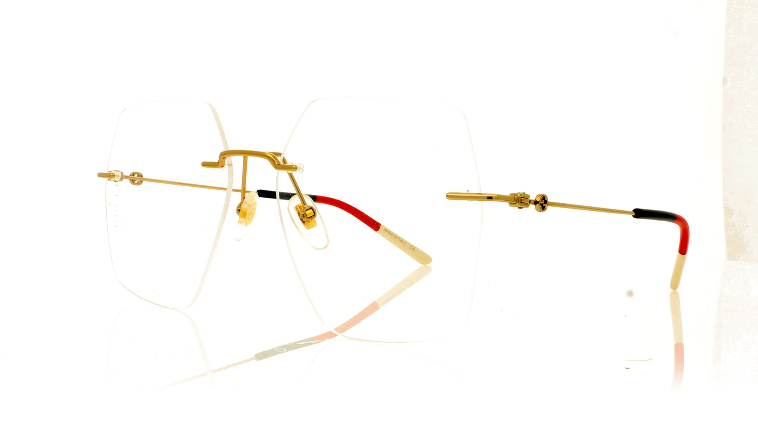 Gucci GG0683O 3 Gold Glasses - Angle