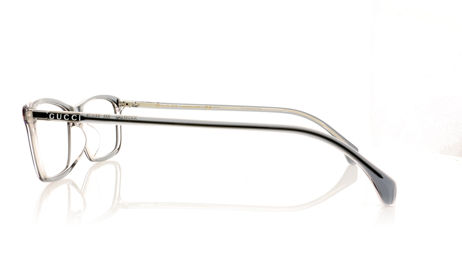 Gucci GG0701OJ 3 Grey Transparent Glasses - Side