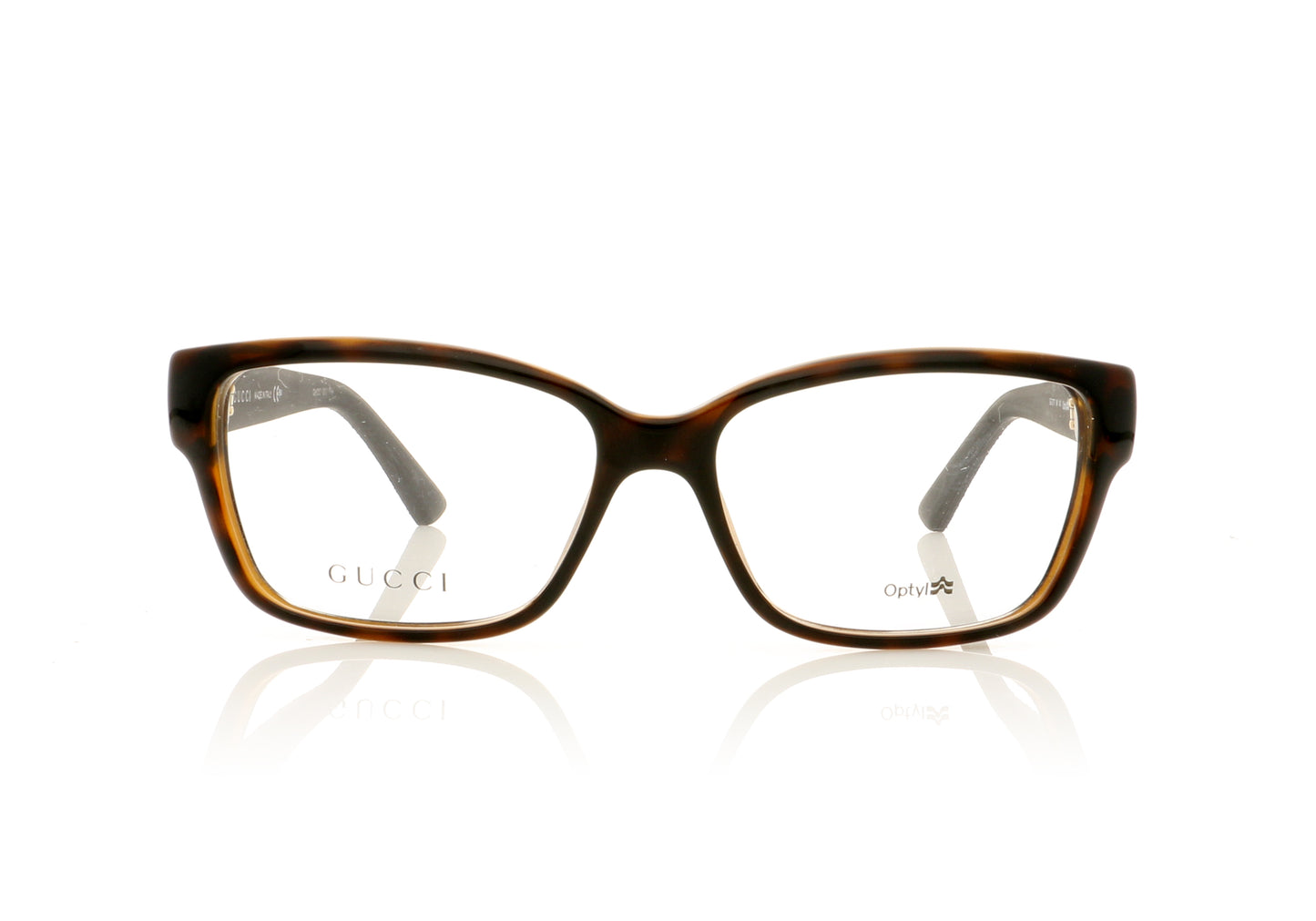 Gucci GG 3717 INI Dark Brown Glasses - Front