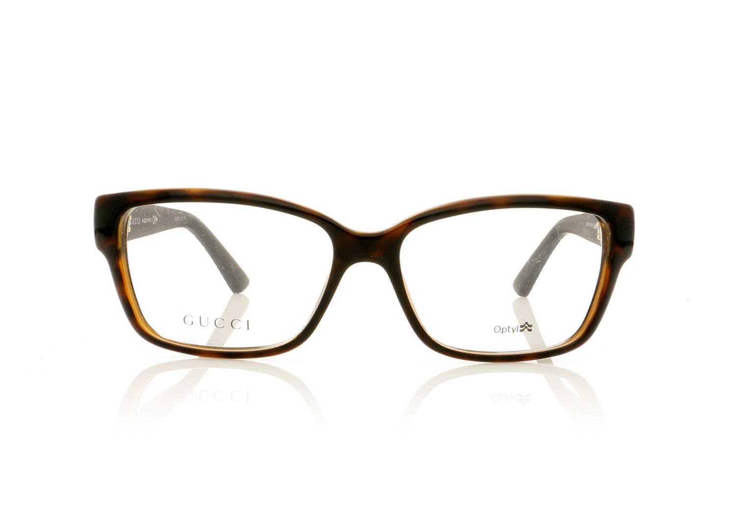 Gucci GG 3717 INI Dark Brown Glasses - Front