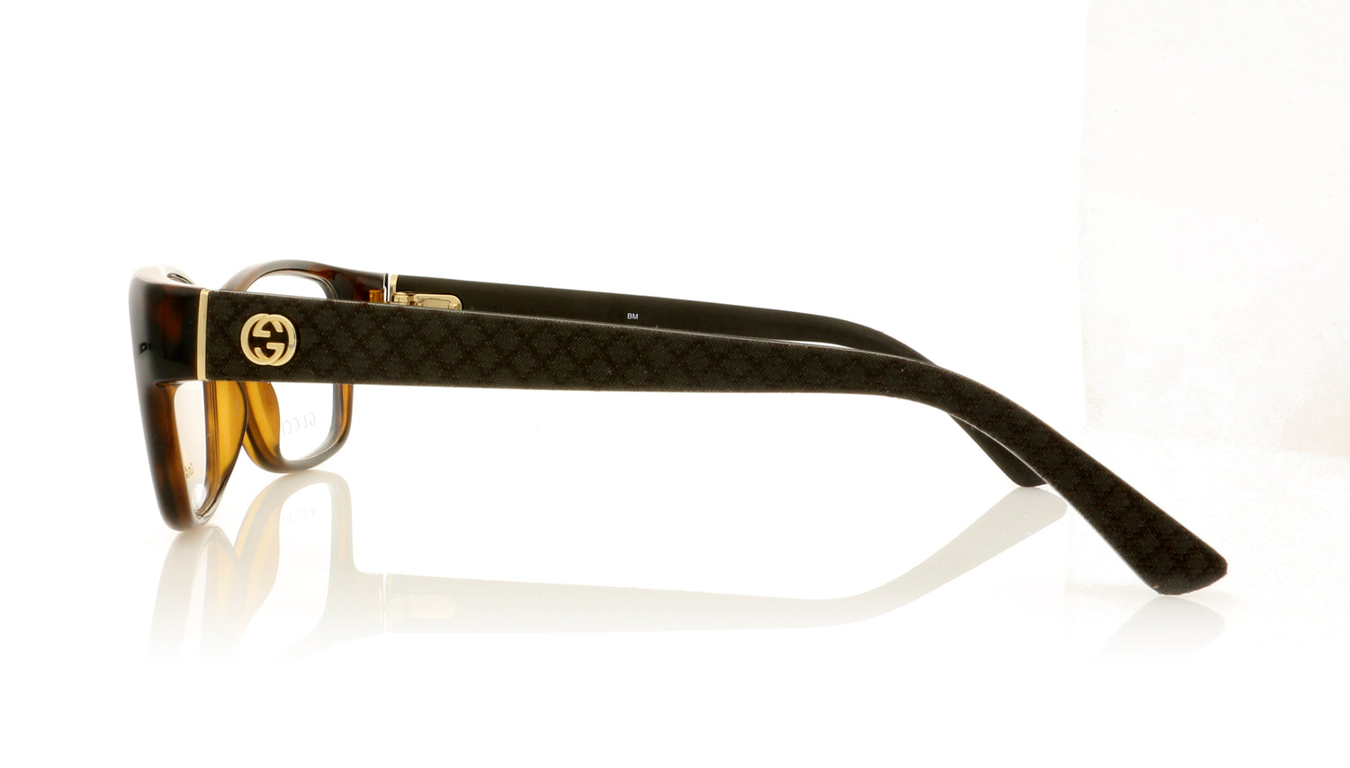 Gucci GG 3717 INI Dark Brown Glasses - Side