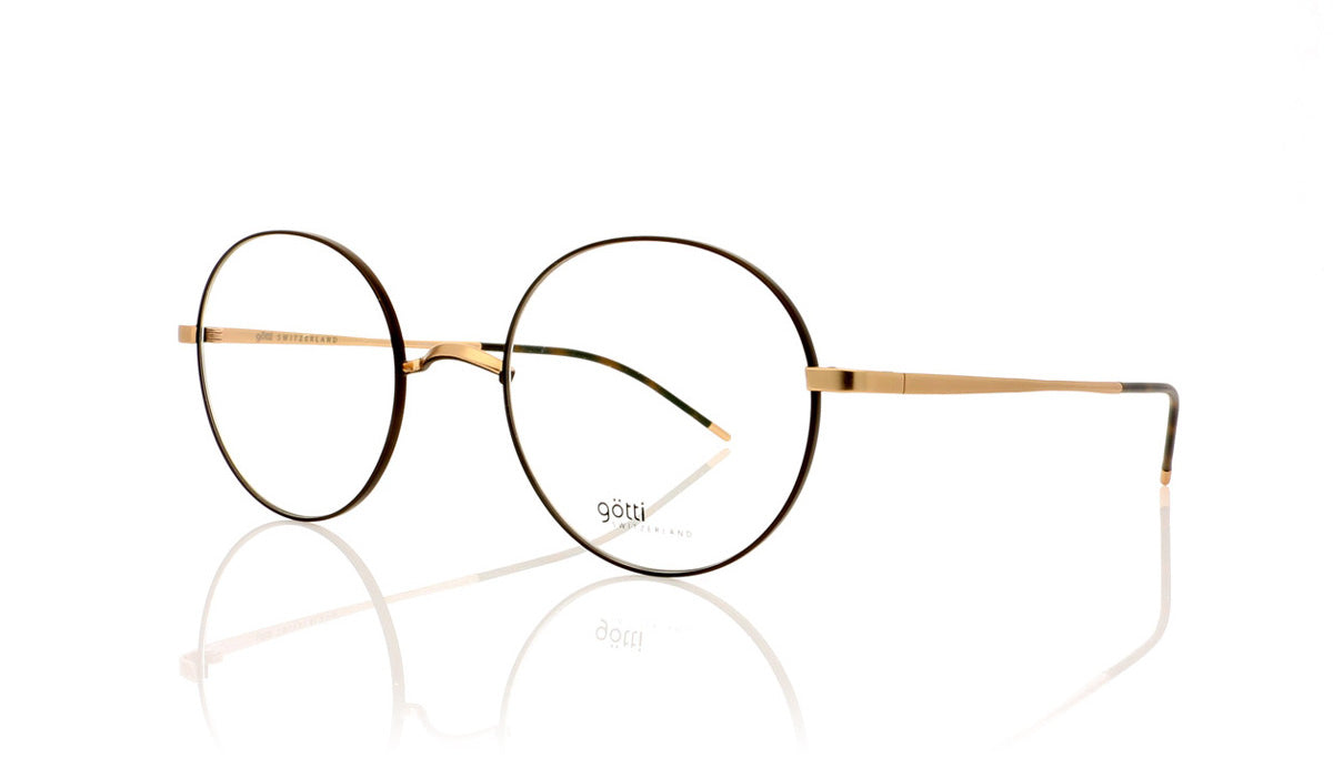 Götti Adan GB-BR Gold Brushed Glasses - Angle