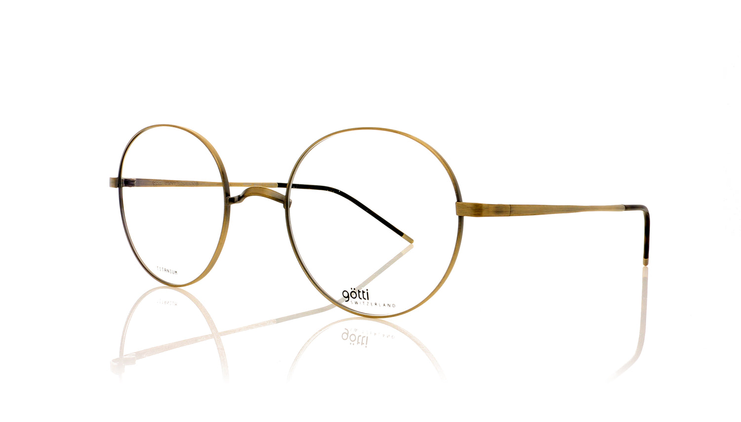 Götti Adan GLA Gold Antique Glasses - Angle