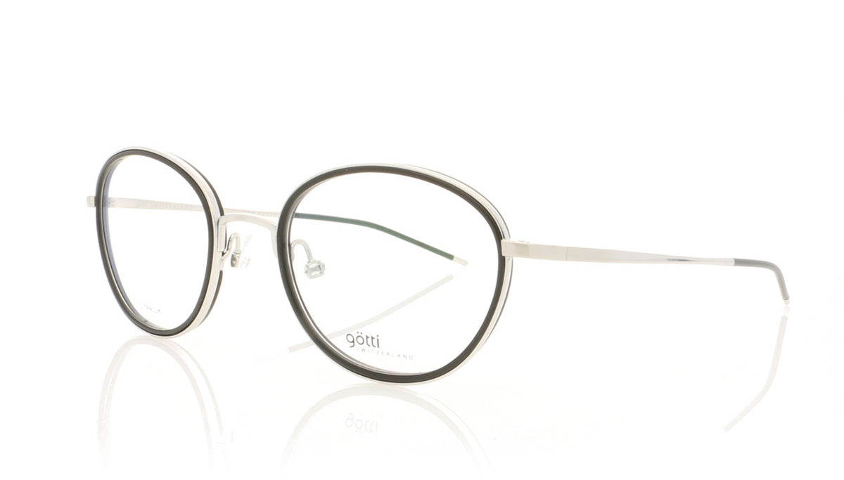 Götti Avaldi SB - BLK Gotti Silver Brushed Glasses - Angle