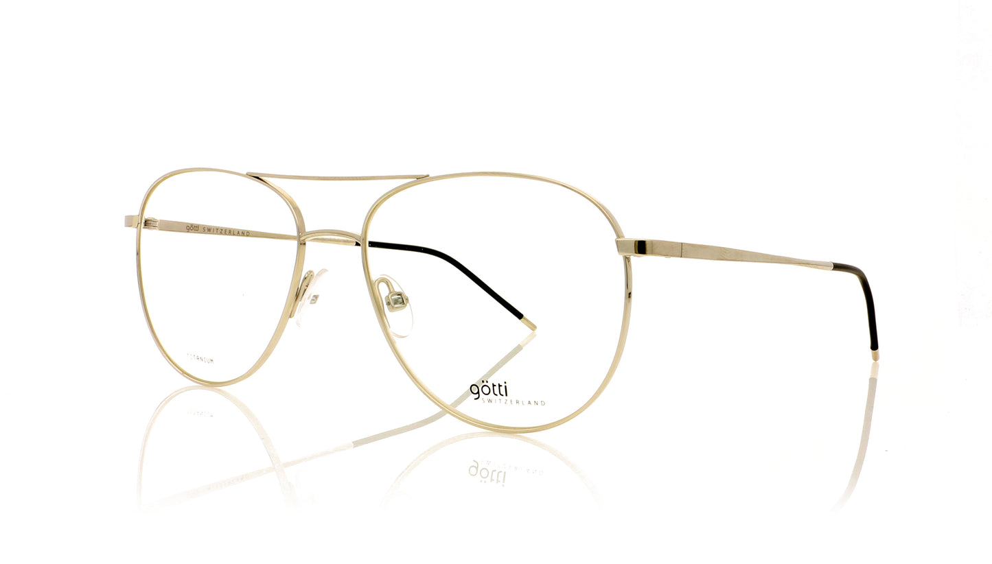 Götti DAMIEN SLS Shiny Silver Glasses - Angle