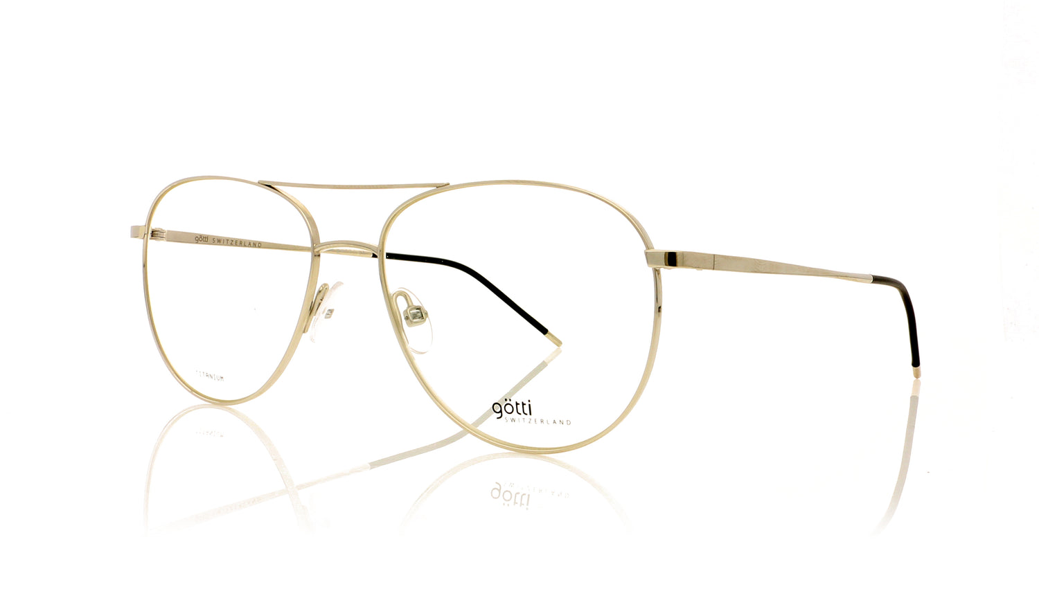 Götti DAMIEN SLS Shiny Silver Glasses - Angle