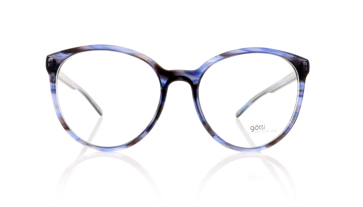 Götti Esty MBL Blue Marbled Glasses - Front