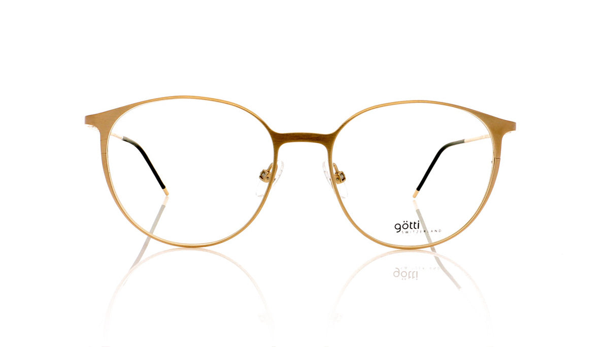 Götti Leen GLB Gold Brushed Glasses - Front