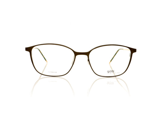 Götti Loulou BRM-G Brown Matte-Gold Glasses - Front