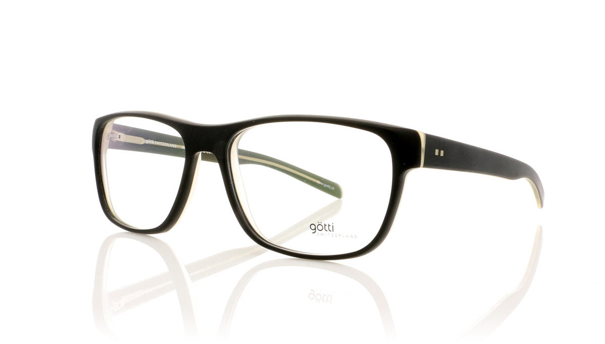 Götti MUSE BLKY-M Black Glasses - Angle