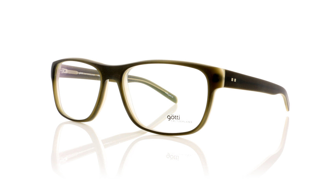 Götti MUSE GRNY-M Olive Matte Glasses - Angle